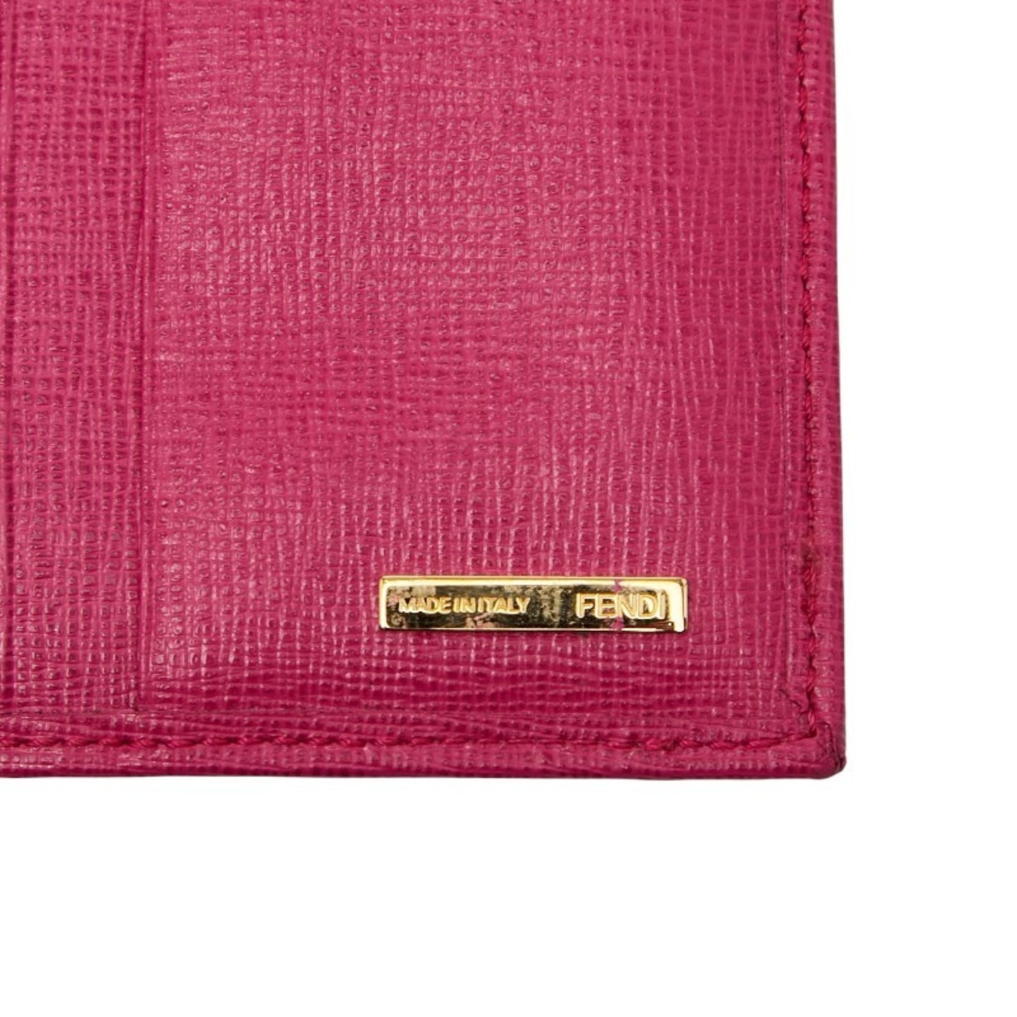 Fendi Zucca Long Wallet 8M0297 Brown Pink