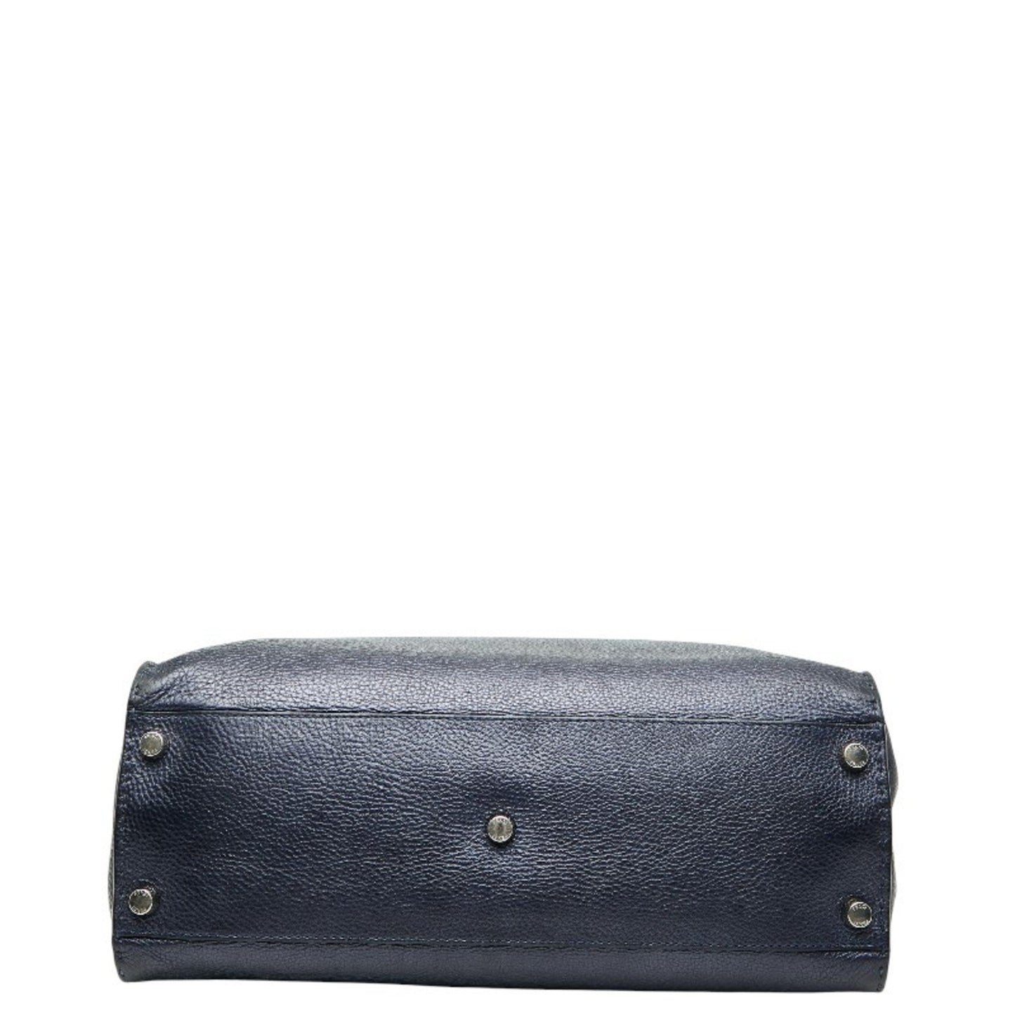 Fendi Selleria Peekaboo Fit Bugseye Monster Business Bag Shoulder 2-Way Navy Leather