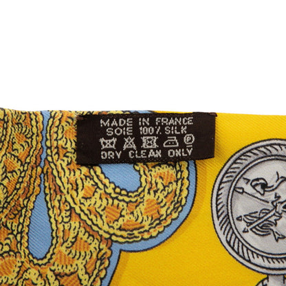 Hermes Herms Twilly Epaulettes Epaulette Scarf/Muffler In Yellow