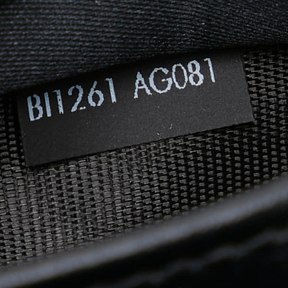 Dolce & Gabbana Dg Logo Business Card Case Fragment Black Calf Leather