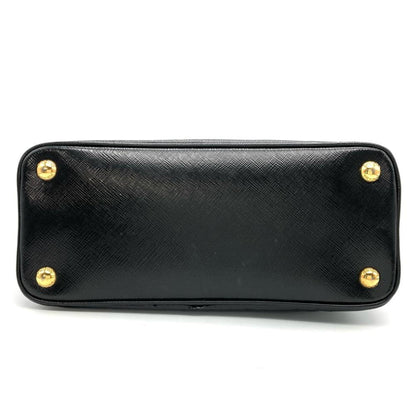 Prada Promenade Shoulder Bag Black Triangle Plate