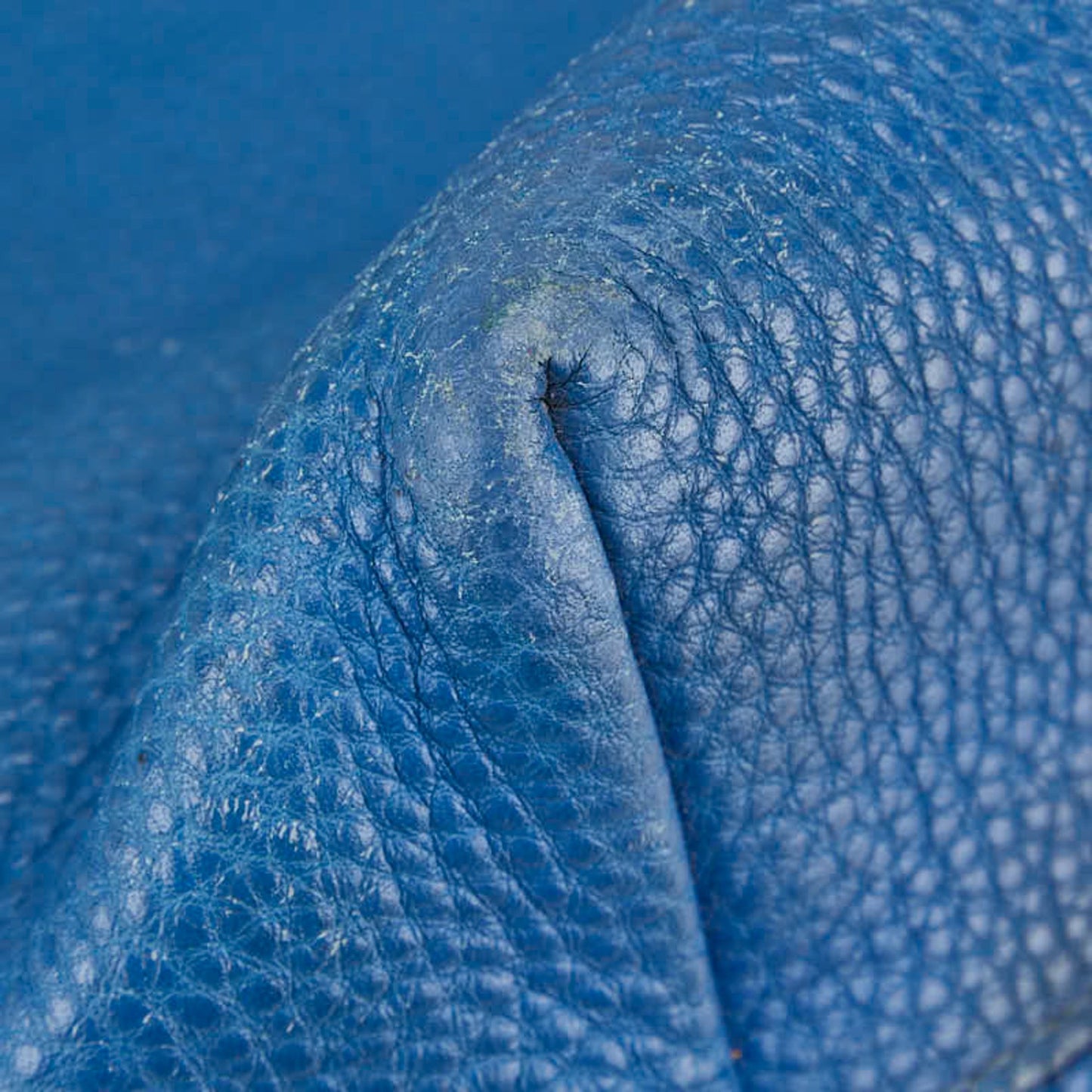 Prada 2-Way Handbag/Shoulder Bag In Blue Leather