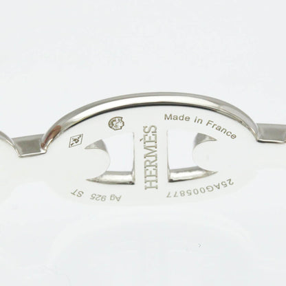 Hermes Chaine D'Ancre Silver 925 No Stone Bangle Silver