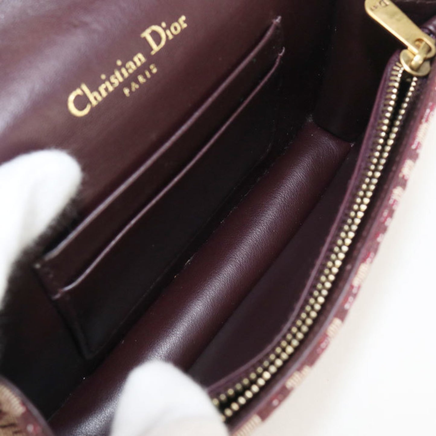Christian Dior Dior Dior Crossbody Shoulder Bag S5614Ctzq Chain Pouch Small Saddle