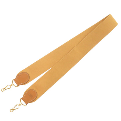 Herms Evelyn Strap Canvas Leather Natural Gold Hardware Shoulder 0157 Hermes