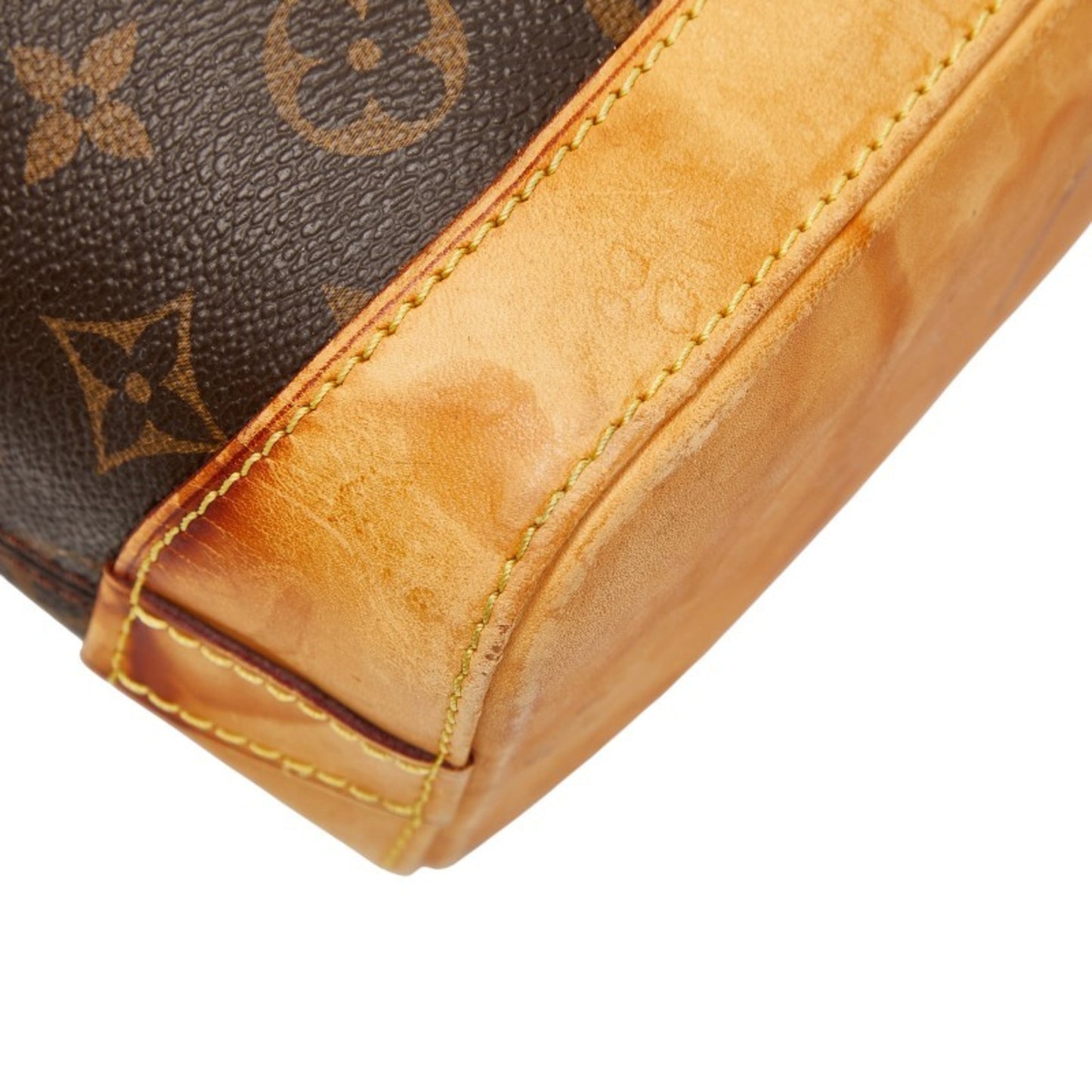 Louis Vuitton Monogram Lockit Tote Bag M40102 Brown Leather