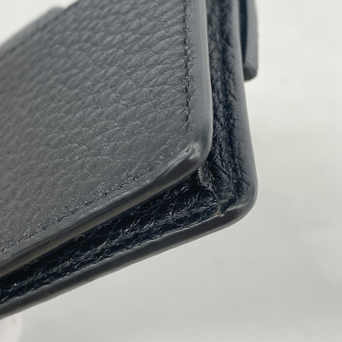 Fendi Pochette Micro Flat Bucket Leather Black