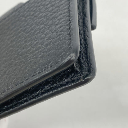 Fendi Pochette Micro Flat Bucket Leather Black