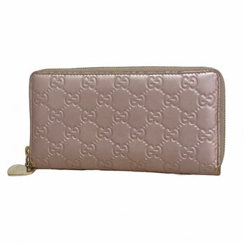 Gucci Long Wallet Guccissima 308260 Leather Pink