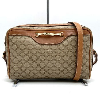 Celine Shoulder Bag Beige Leather