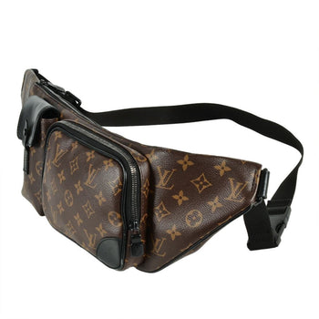 Louis Vuitton Louis Vuitton Monogram Macassar Christopher Bum Bag Body Canvas M45337 Brown Ba3220