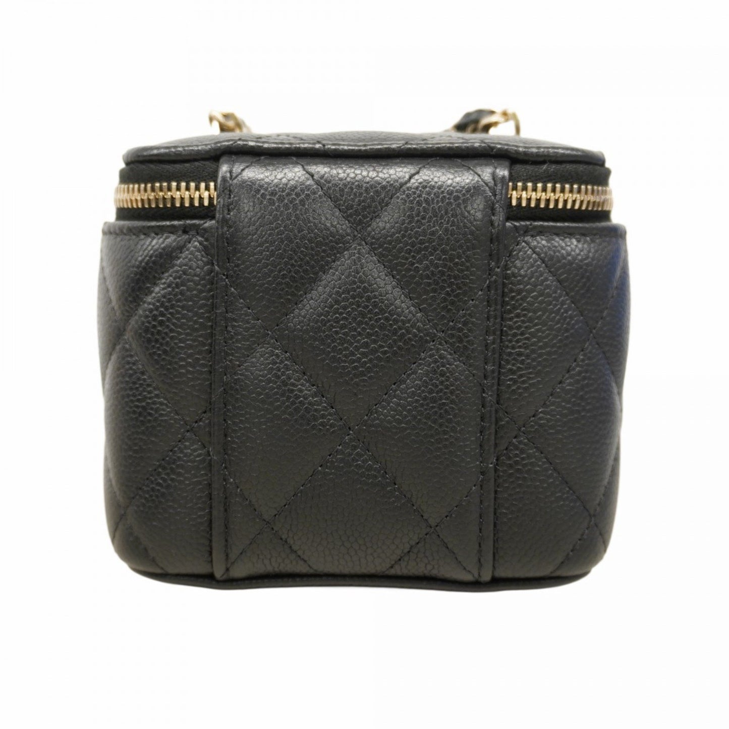 Chanel Matelasse Vanity Bag With Chain Shoulder Strap