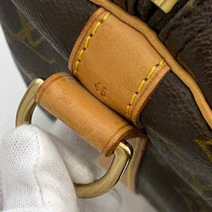 Louis Vuitton Boston Bag Keepall 45 Bandouliere Ec-23198 Brown Monogram M41418 Canvas Tanned