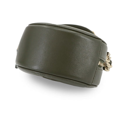 Chanel 19 Round Clutch Chain Shoulder Bag In Khaki Lambskin