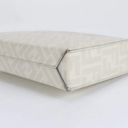 Fendi Zucca Ff Leather Second Bag/Clutch/Pouch Gray