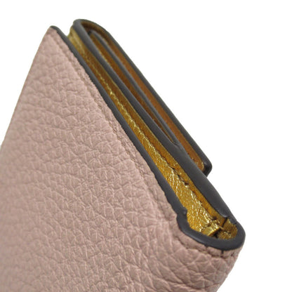 Fendi Bi-Fold Wallet Leather Light Pink