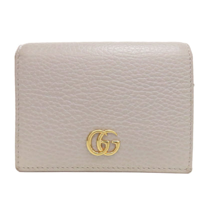 Gucci 456126 Gg Marmont Double G Bifold Wallet In Calfskin Leather