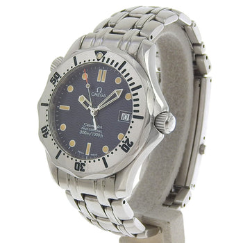 Omega Seamaster 300M Professional Watch 2562.80 Stainless Steel 1993 Quartz Analog Display Navy