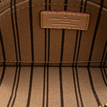 Louis Vuitton Monogram Neverfull Mm Tote Bag M40156 Brown Pvc Leather