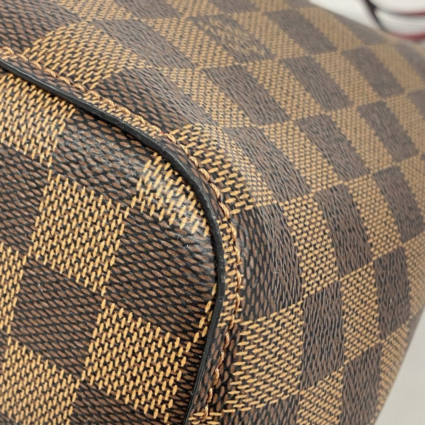 Louis Vuitton Damier Neonoe Shoulder Bag N40214 Ebene Cherry Berry