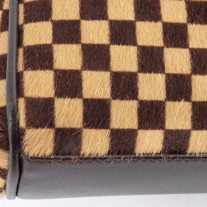 Louis Vuitton Damier Sauvage Lion Handbag M92131 Pony Leather