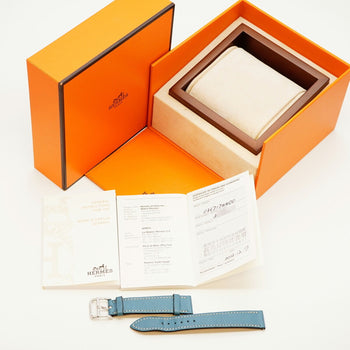 Herms H Watch Double Tour Hh1.210 White Dial