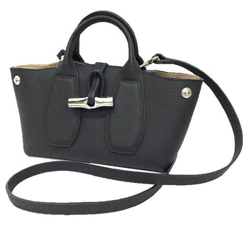 Longchamp Le Roseau Xs Bag Pochette Mini Shoulder Black Longchamp