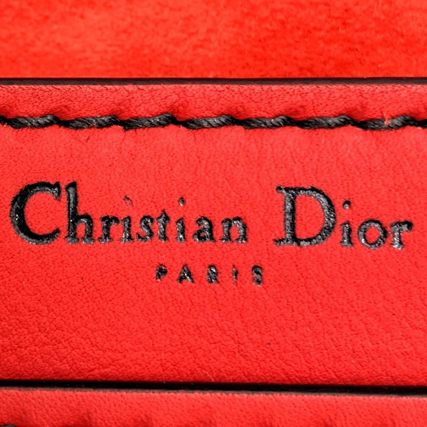 Christian Dior Dior Jadior Chain Shoulder Bag Leather Red/Black Maria Grazia Chiuri