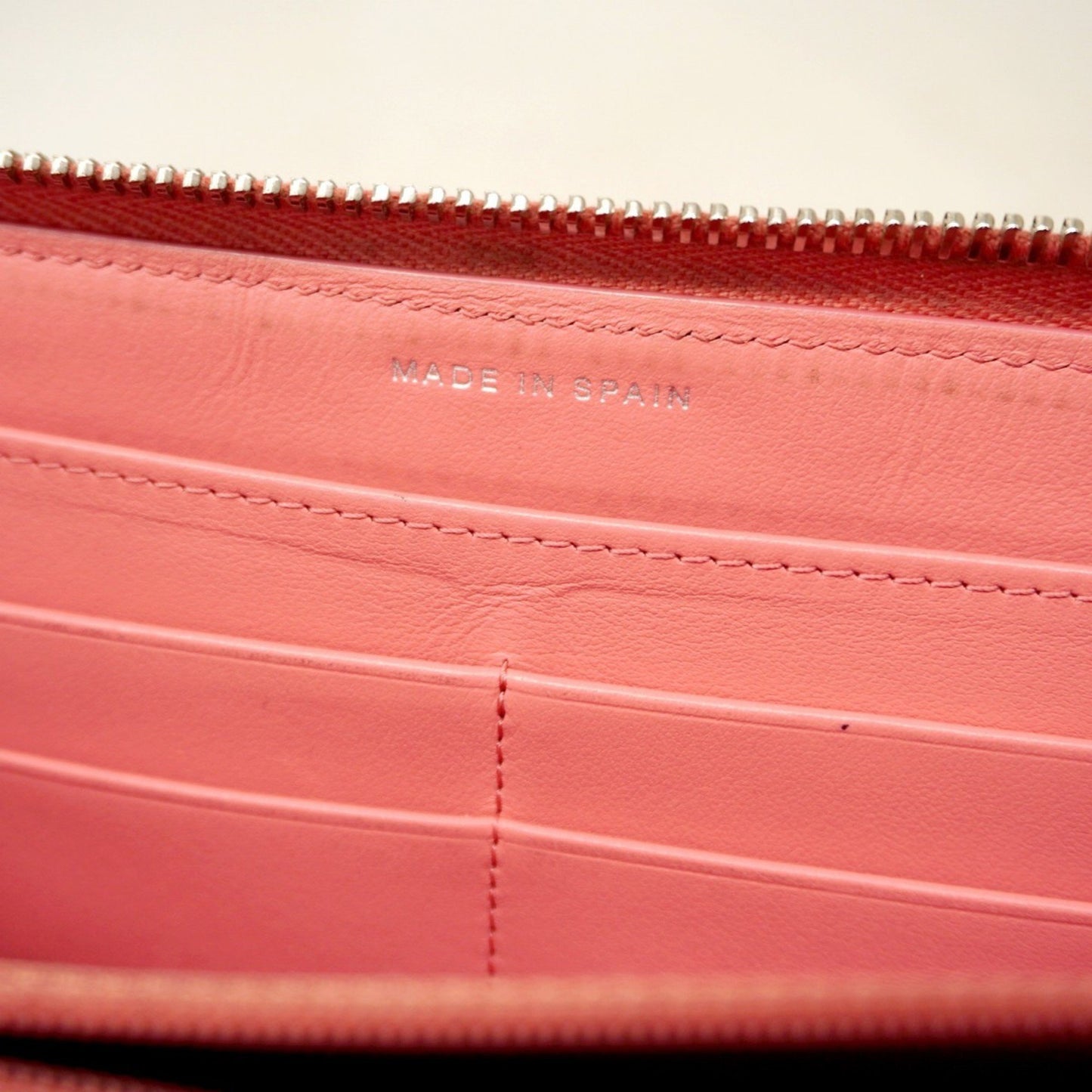 Chanel Long Wallet V-Stitch Lambskin Pink