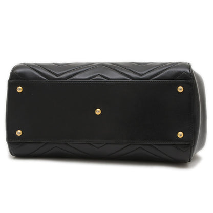 Gucci Gg Marmont Quilted 2Way Bag Handbag Black 448054 Bp