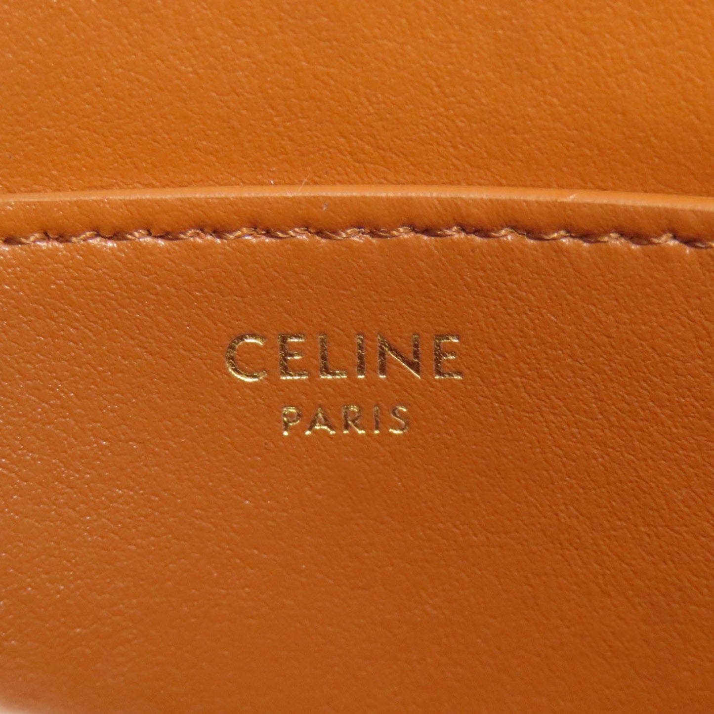 Celine Cadena Motif Shoulder Bag In Calf Leather