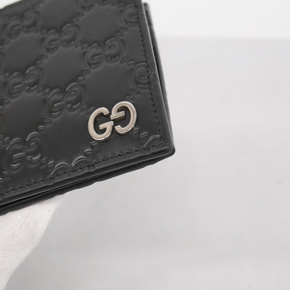 Gucci Wallet Guccissima 473922 Leather Black