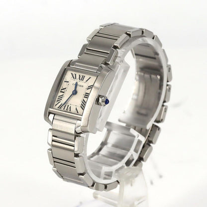 Cartier Tank Franaise Sm W51008Q3 Stainless Steel Quartz Watch
