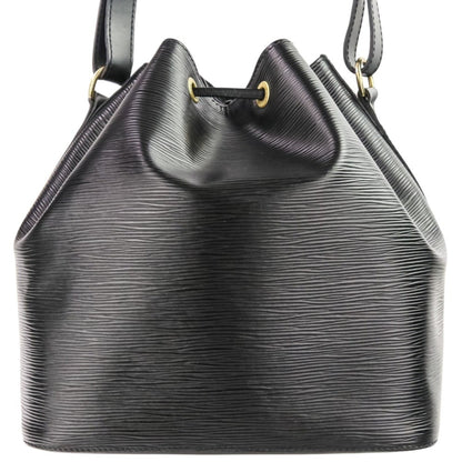 Louis Vuitton Petit Noe Epi Drawstring Shoulder Bag M59012 Black Noir