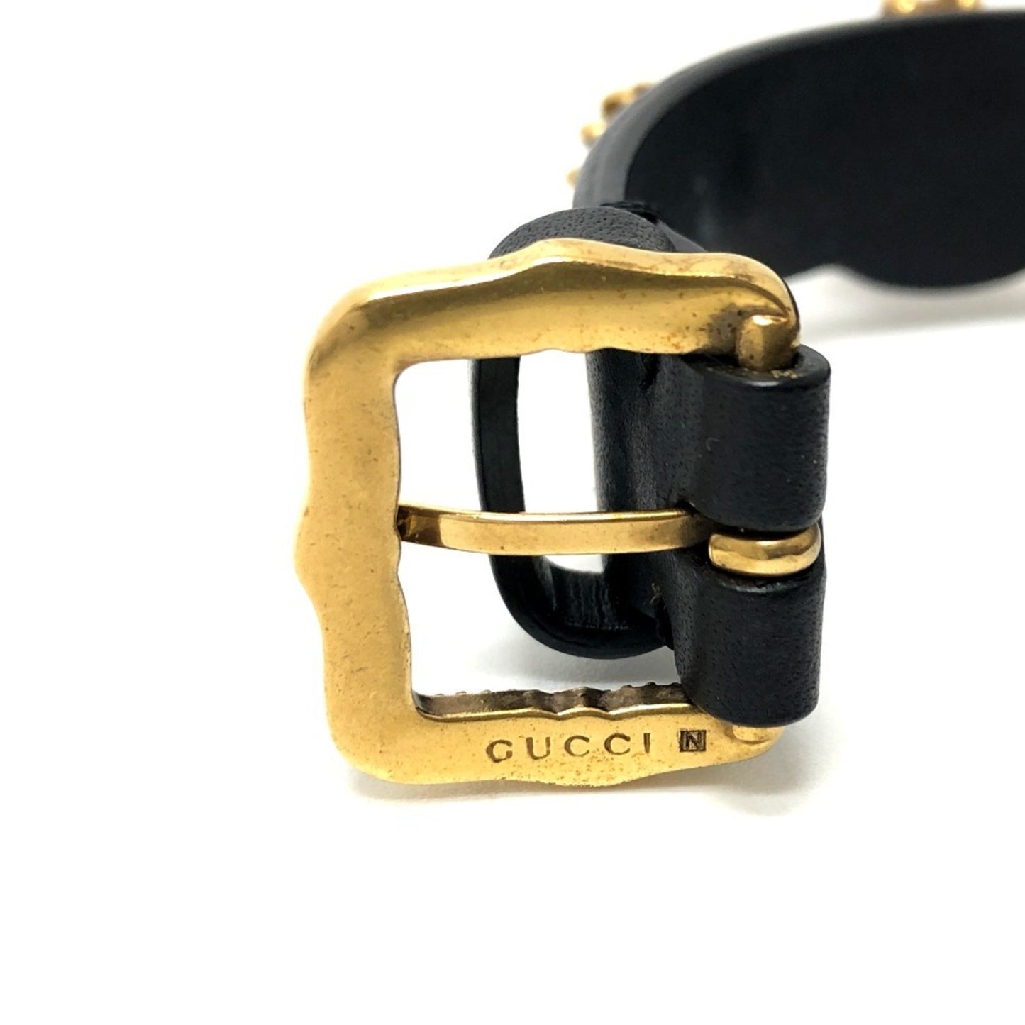 Gucci Tiger Head Leather Bracelet