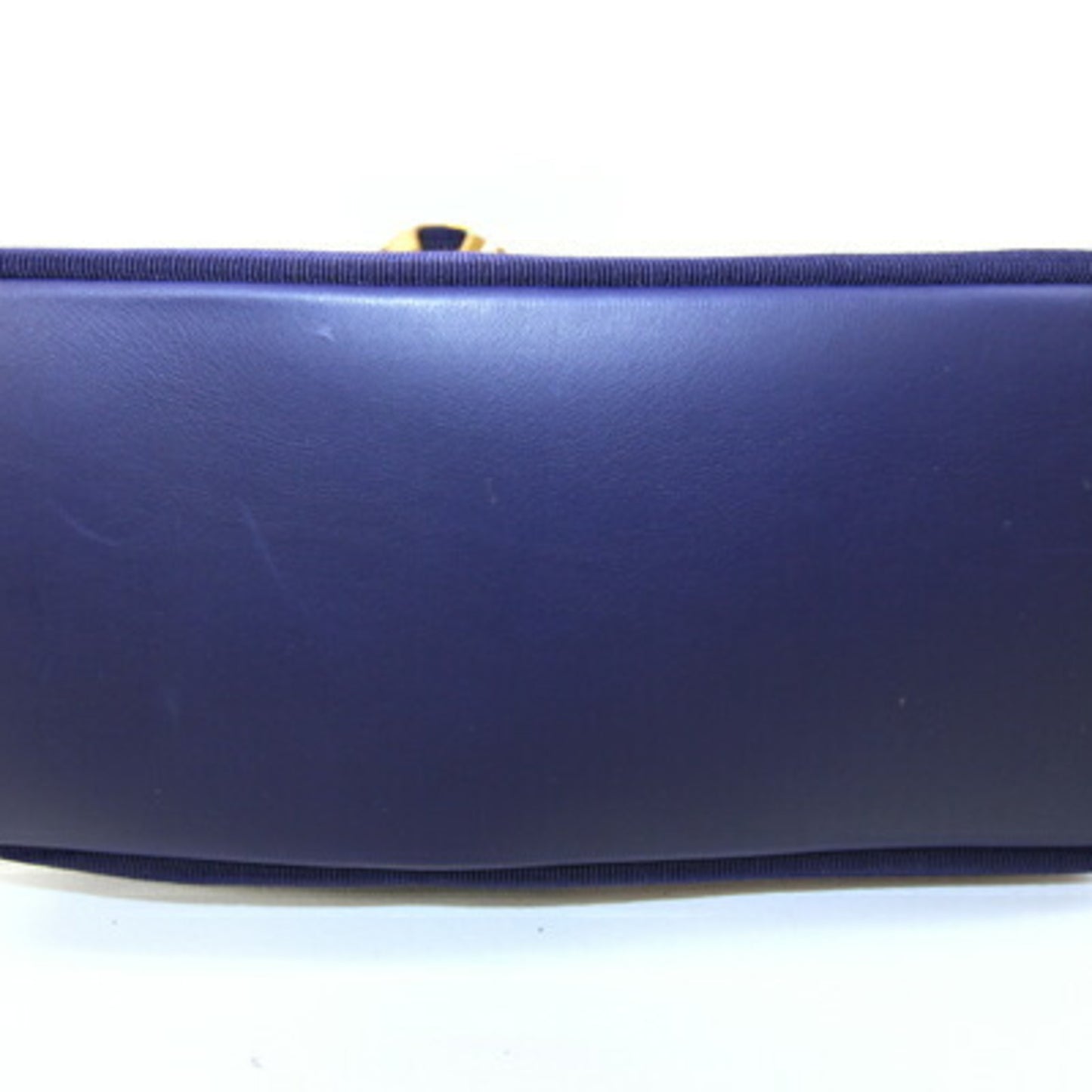 Salvatore Ferragamo Vara 21 5251 Handbag In Navy Blue Canvas