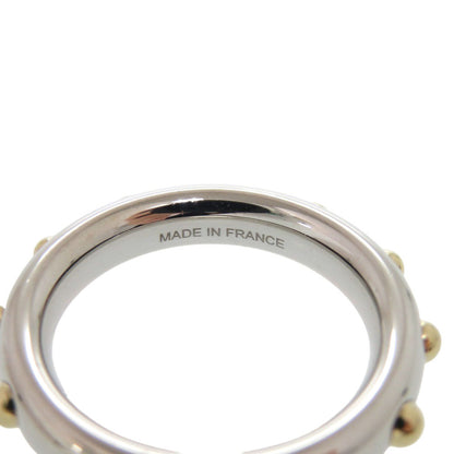 Hermes Mini Dog Scarf Ring Metal Silver