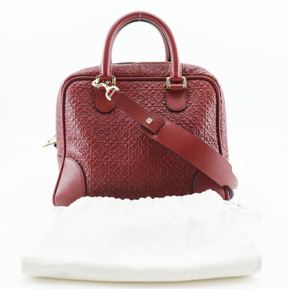 Loewe Amazona 75 Repeat Anagram 2Way Shoulder Calf Red