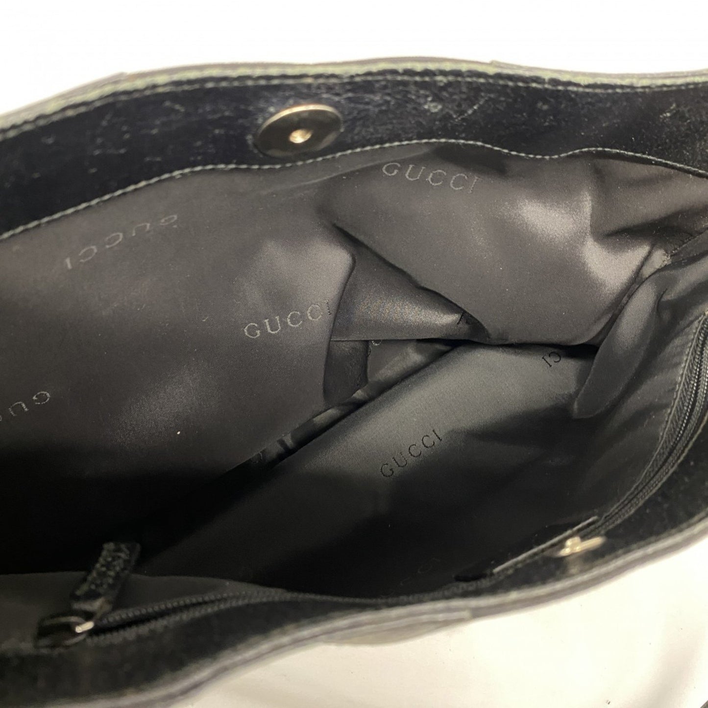 Gucci Shoulder Bag 001 3305 Canvas Black