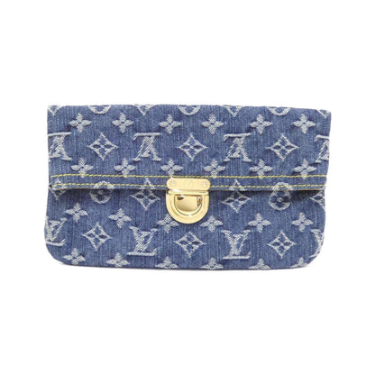 Louis Vuitton Monogram Denim Pochette Plat M95007 Pouch