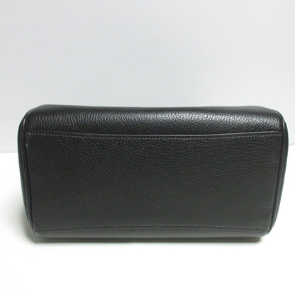 Coach Lowan Satchel Leather 2Way Handbag Shoulder Bag Cv962 Black
