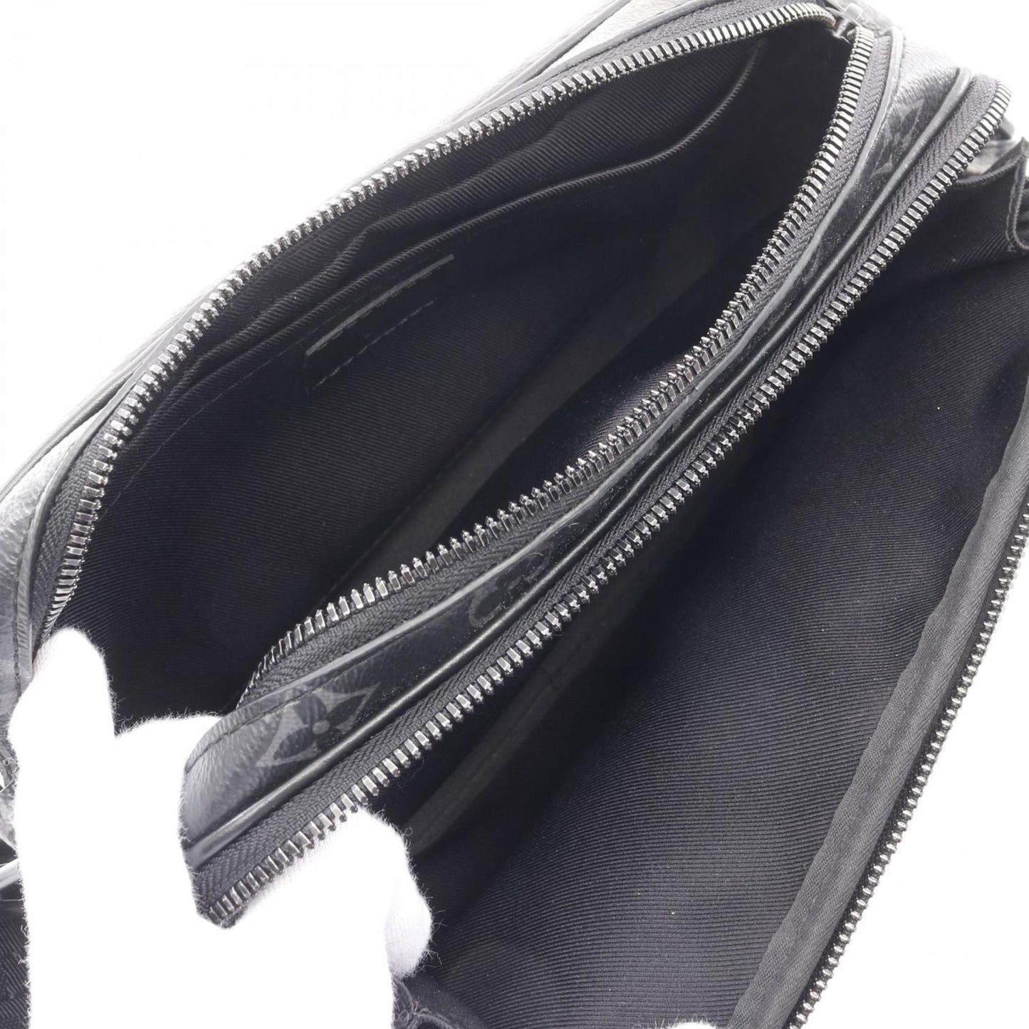 Louis Vuitton Alpha Shoulder Bag Coated Canvas Leather Monogram Eclipse