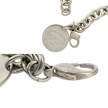 Tiffany & Co. Tiffany Return To Bracelet Logo Motif Sterling Silver Chain Bangle 59482