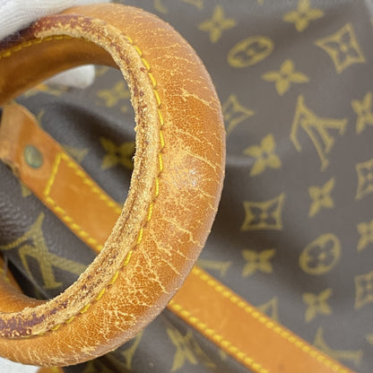 Louis Vuitton Monogram Keepall 55 Boston Bag M41424 Brown