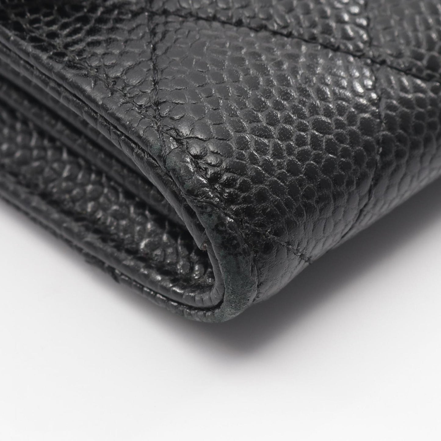 Chanel Matelasse Bifold Long Wallet In Grained Calfskin Leather