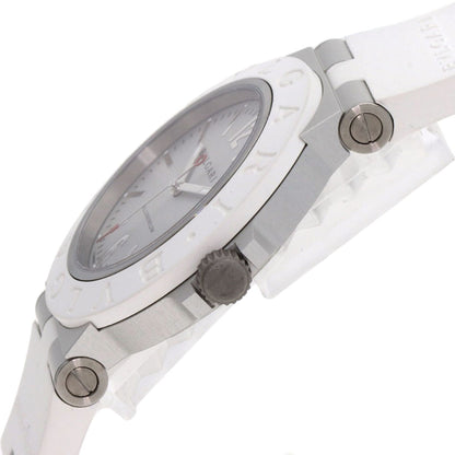 Bvlgari Bb40At Aluminum White Watch Aluminum/Rubber