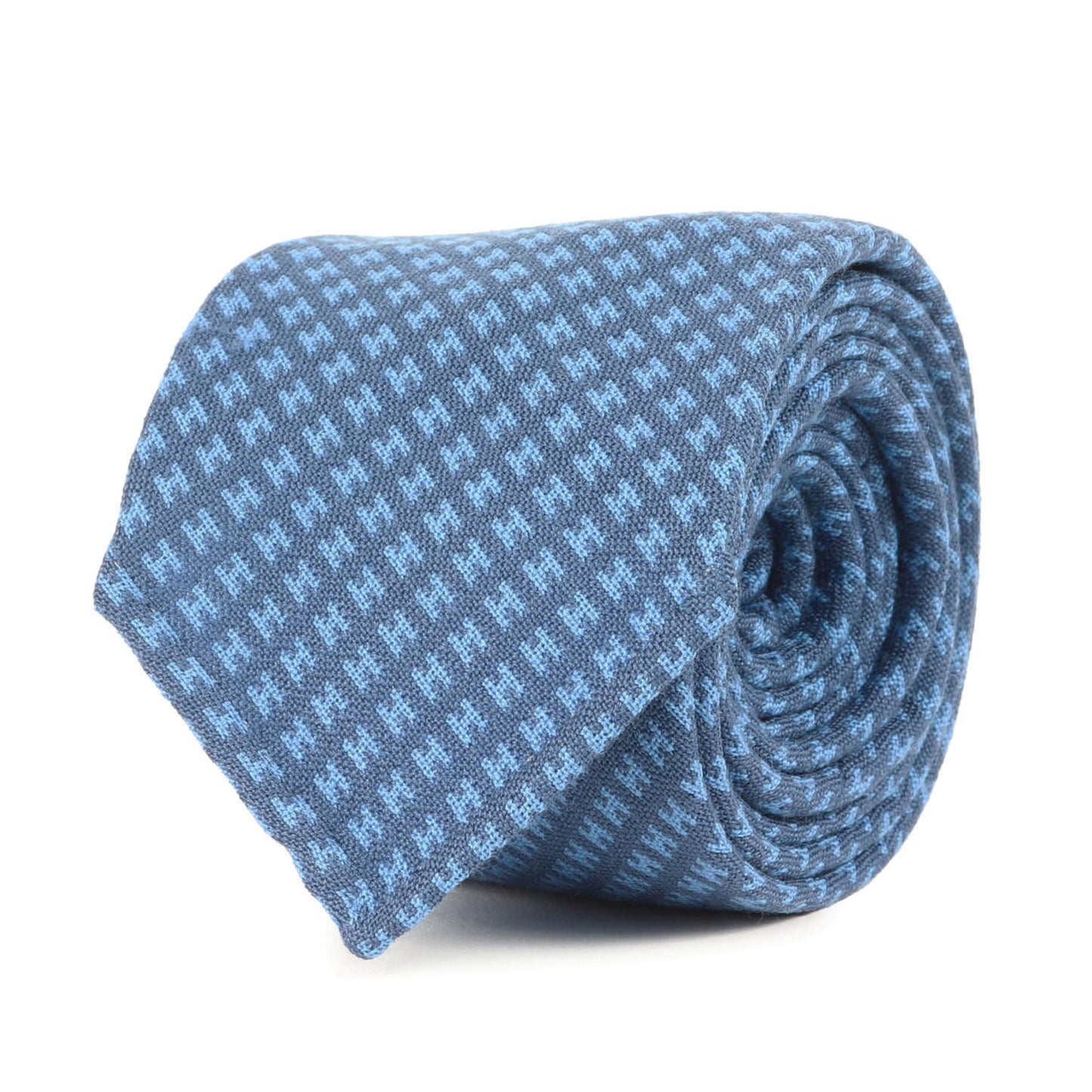 Hermes H-Pattern Wool Tie