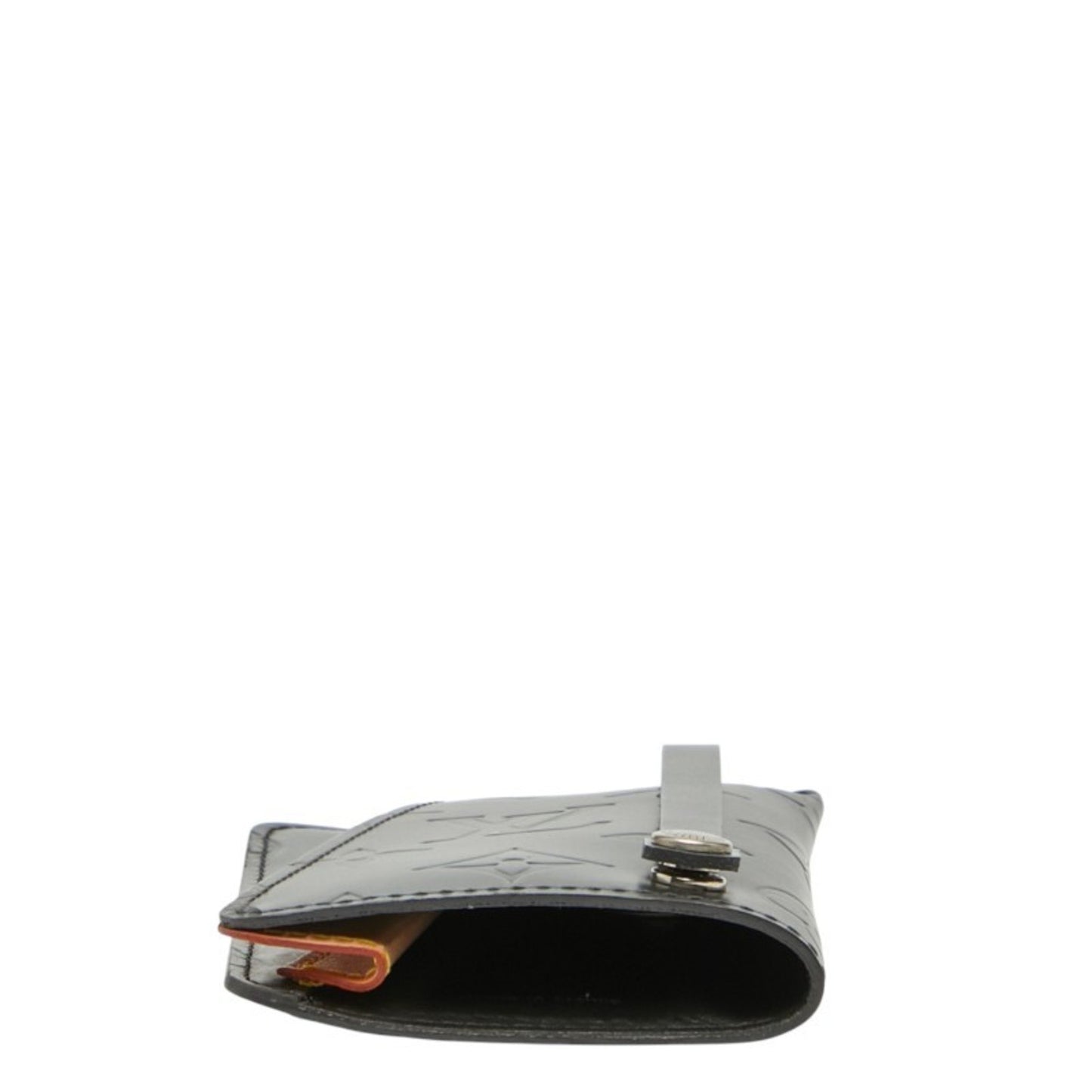 Louis Vuitton Monogram Matte Crochet Gm Key Case M65130 Black Leather