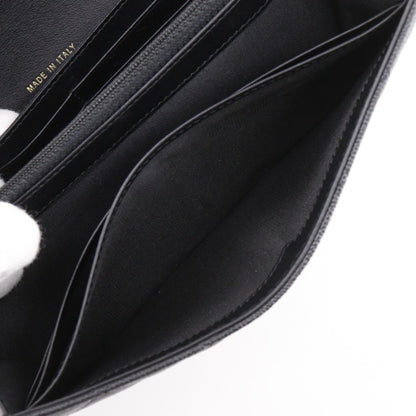 Calfskin Chanel Long Wallet (Bi-Fold) Grained