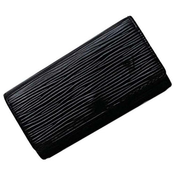 Louis Vuitton 4-Ring Key Case Multicle 4 Ec-22970 Black Noir Epi M63822 Leather Ca0012 Louis
